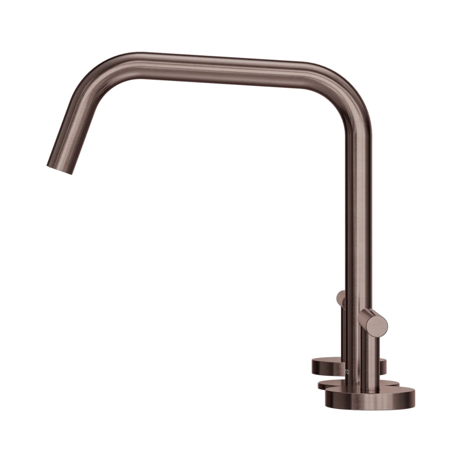 Technical Drawing Nero Mecca Lever Bath/Kitchen Set Edge Spout II Brushed Bronze 25D003BZ - The Blue Space