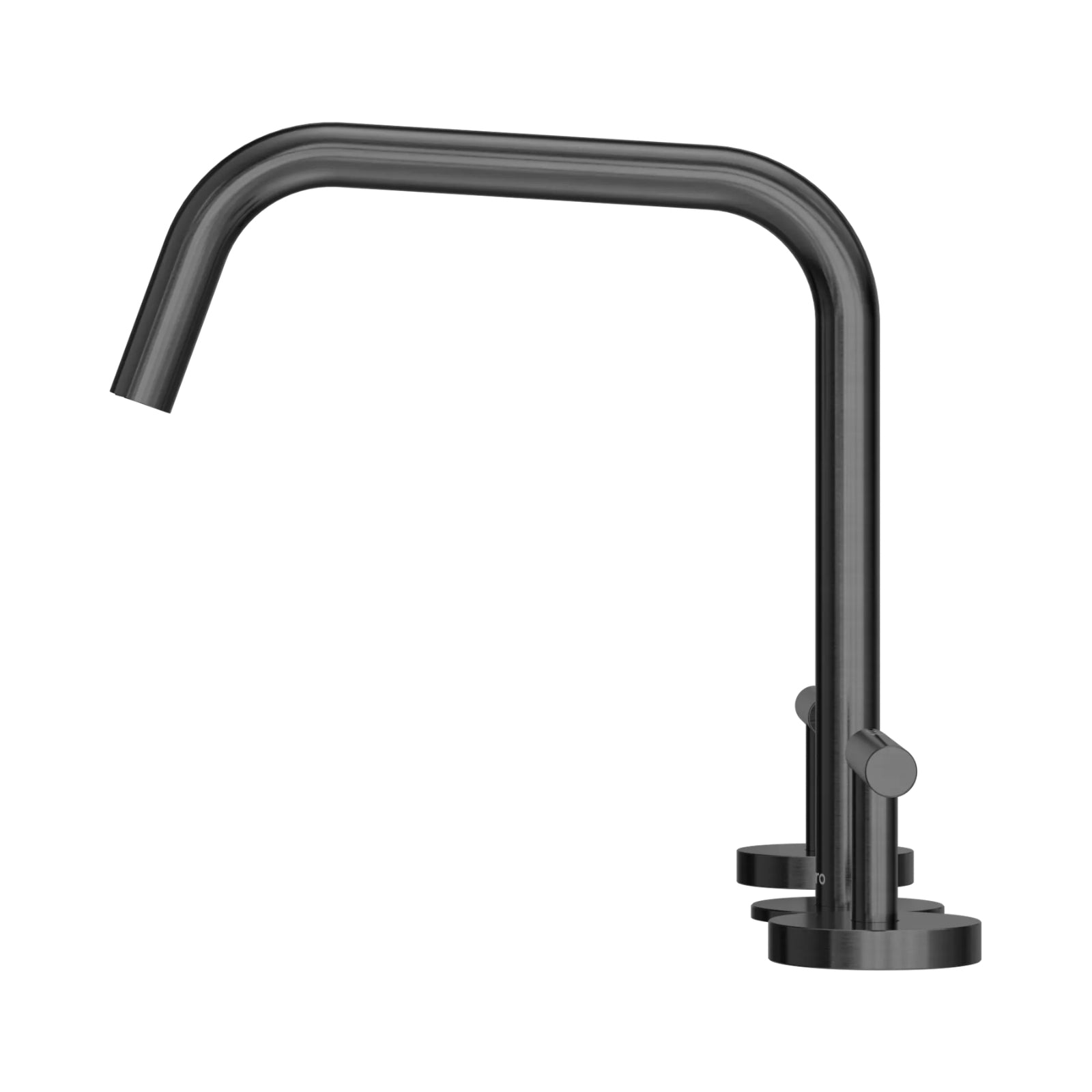 Side Nero Mecca Lever Bath/Kitchen Set Edge Spout II Gun Metal 25D003GM - The Blue Space