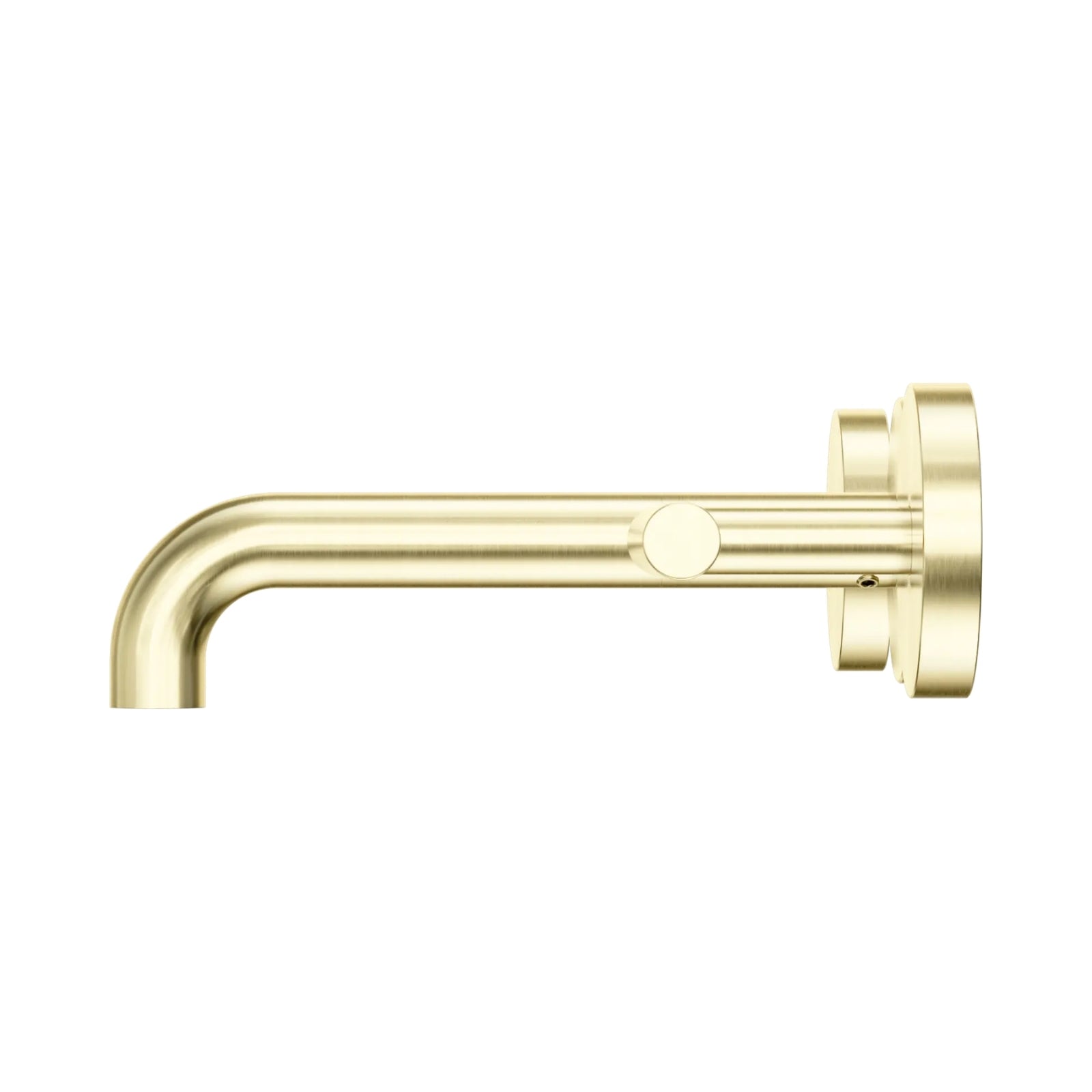 Side Nero Mecca Lever Wall Basin/Bath Set 160mm Spout Brushed Gold 25D006BG - The Blue Space