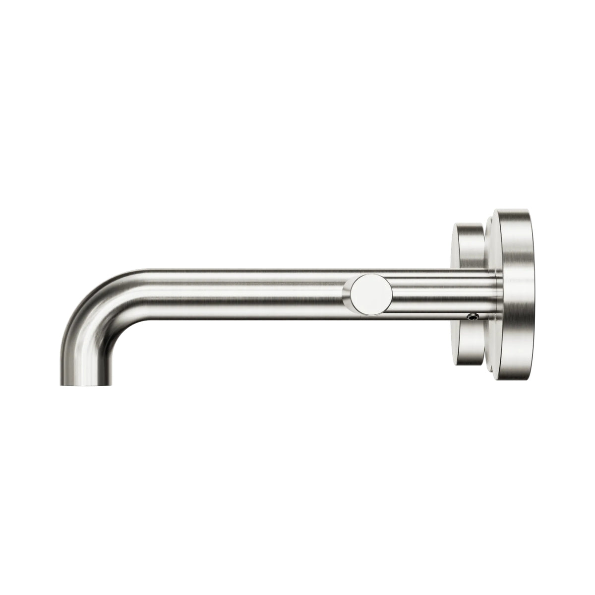 Side Nero Mecca Lever Wall Basin/Bath Set 160mm Spout Brushed Nickel 25D006BN - The Blue Space