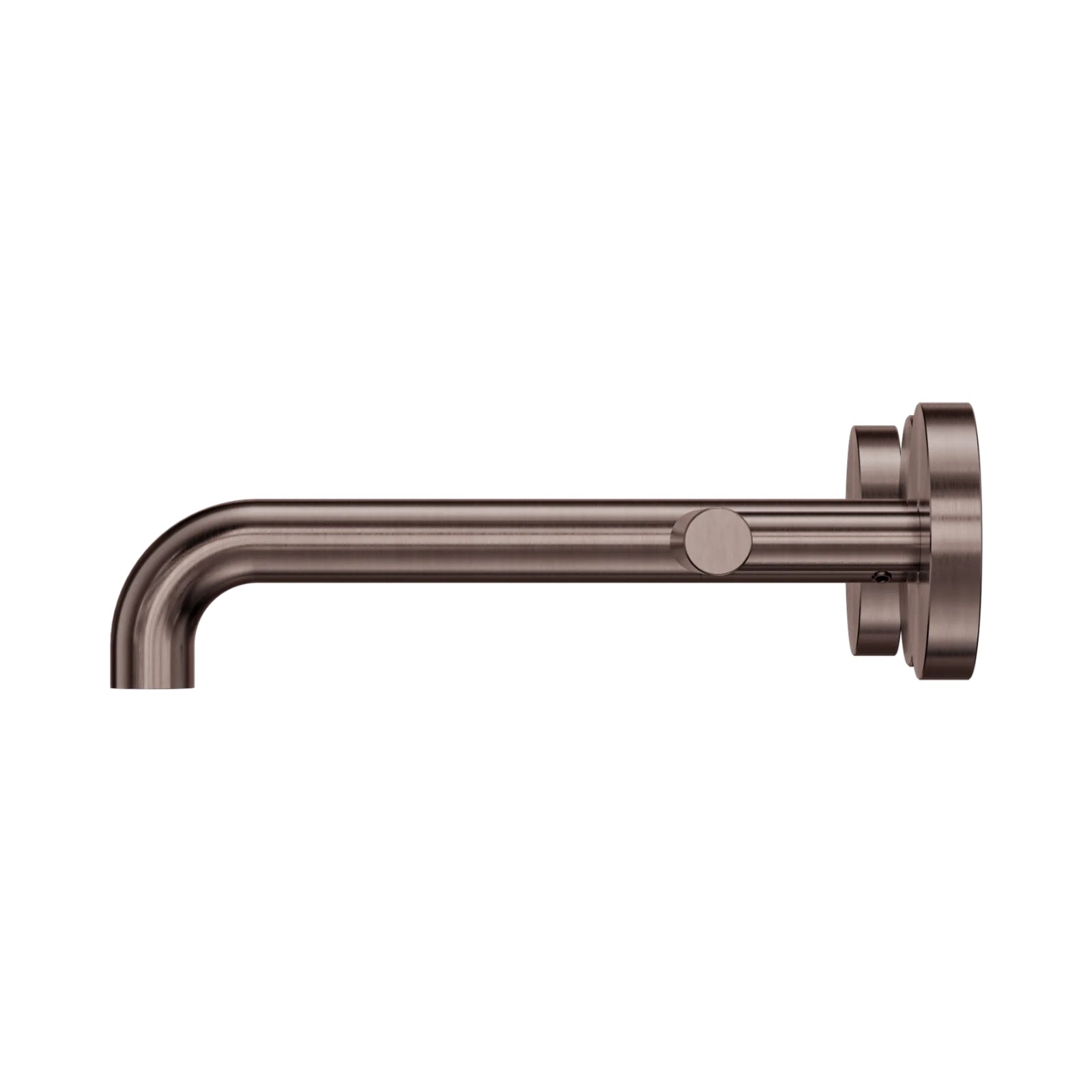 Side Nero Mecca Lever Wall Basin/Bath Set 185mm Spout Brushed Bronze 25D007BZ - The Blue Space