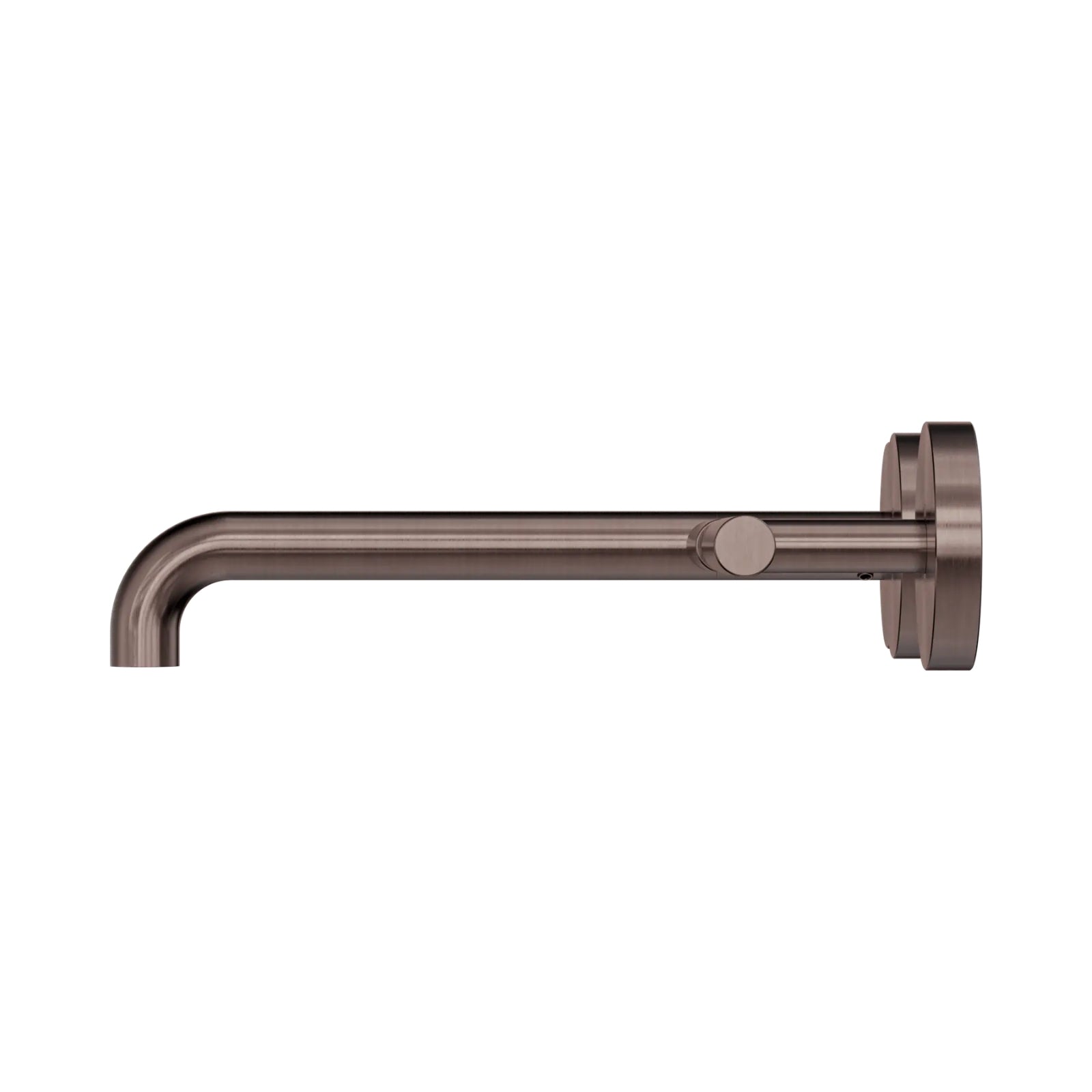 Side Nero Mecca Lever Wall Basin/Bath Set 220mm Offset Spout Brushed Bronze 25D011BZ - The Blue Space
