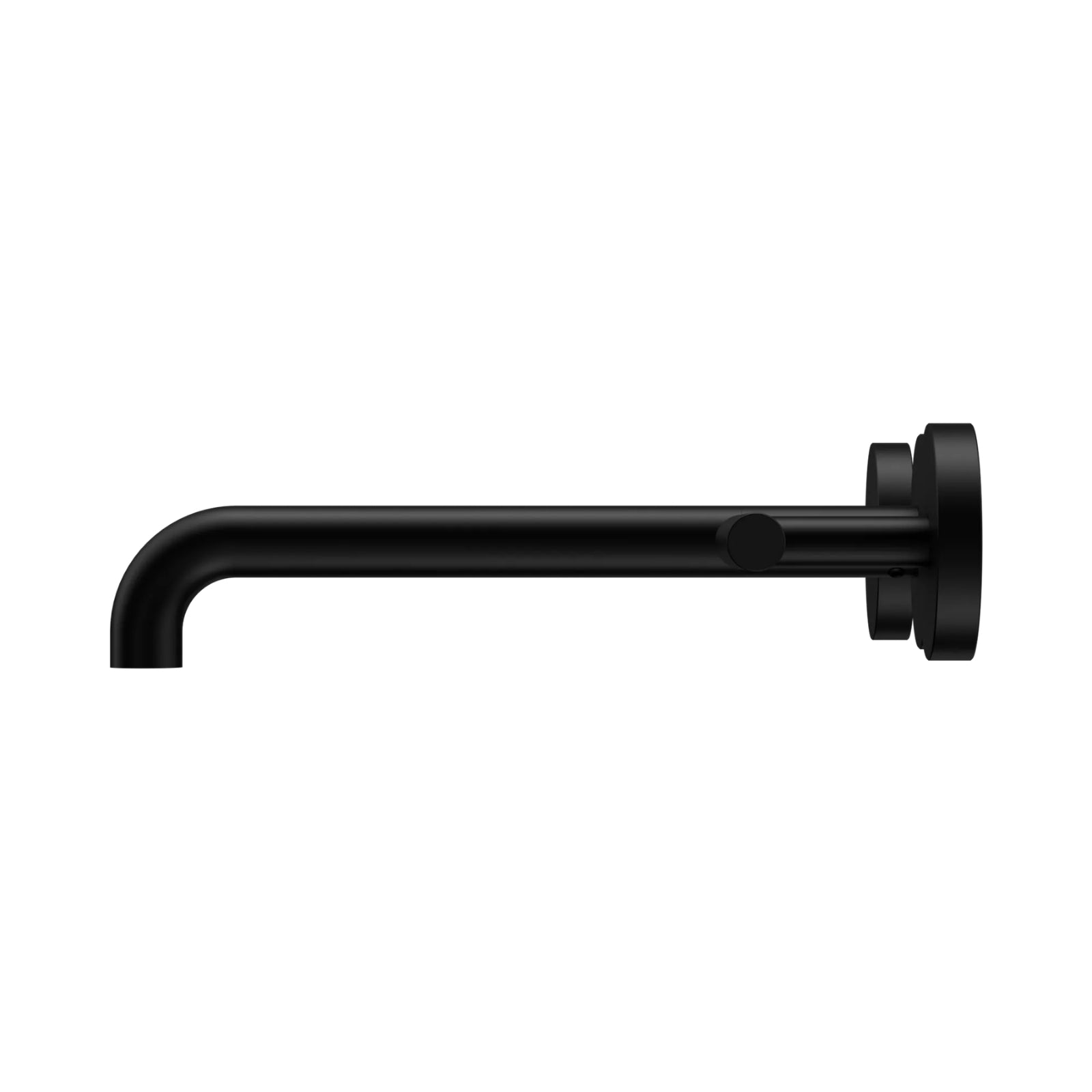 Side Nero Mecca Lever Wall Basin/Bath Set 220mm Spout Matte Black 25D008MB - The Blue Space