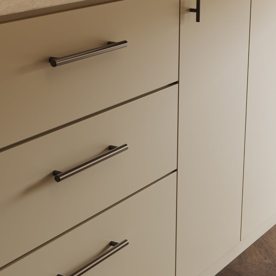 Nero Mecca 200mm Pull Handle Brushed Nickel