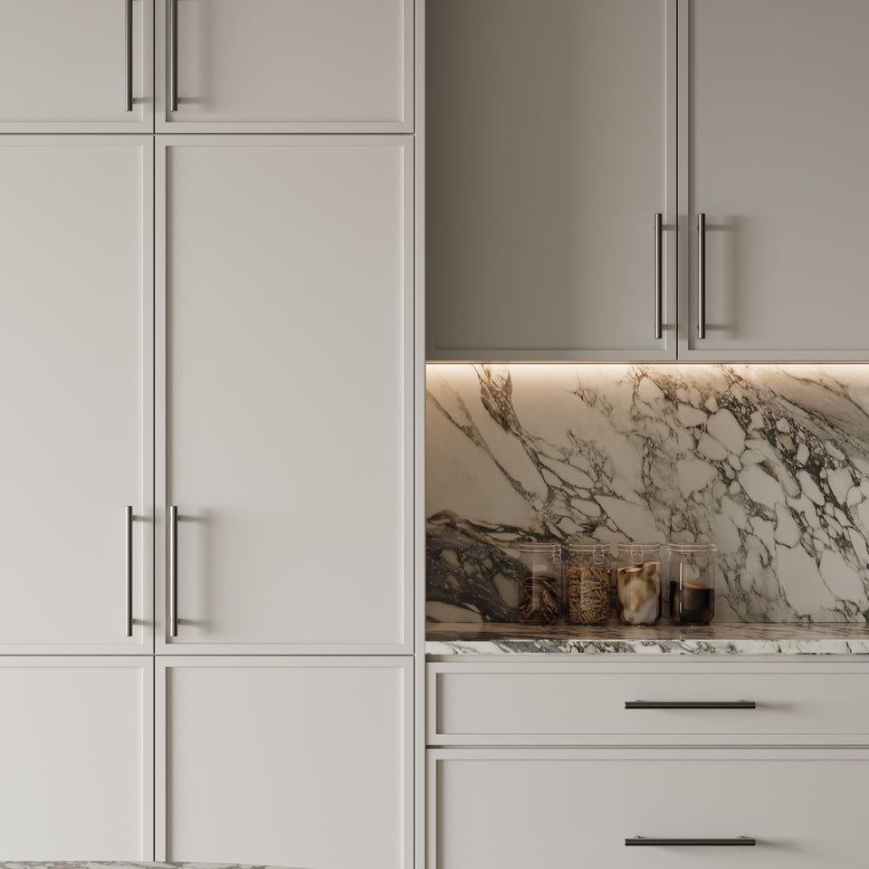Nero Mecca 200mm Pull Handle Brushed Nickel
