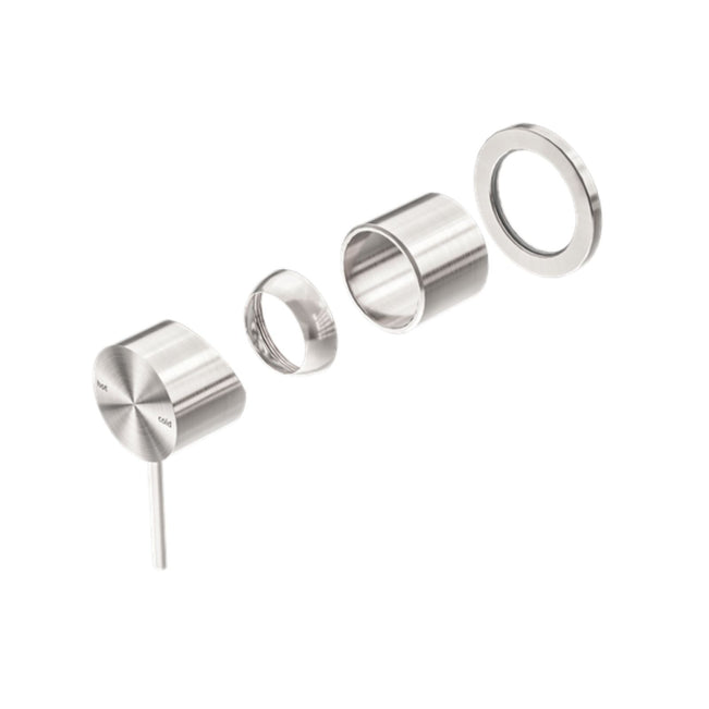 Nero Mecca Shower Mixer 60mm Plate Trim Kits Only Brushed Nickel NR221911HTBN - The Blue Space