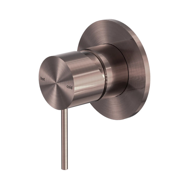Nero Mecca Shower Mixer 80mm Plate Brushed Bronze NR221911BZ_KIT - The Blue Space