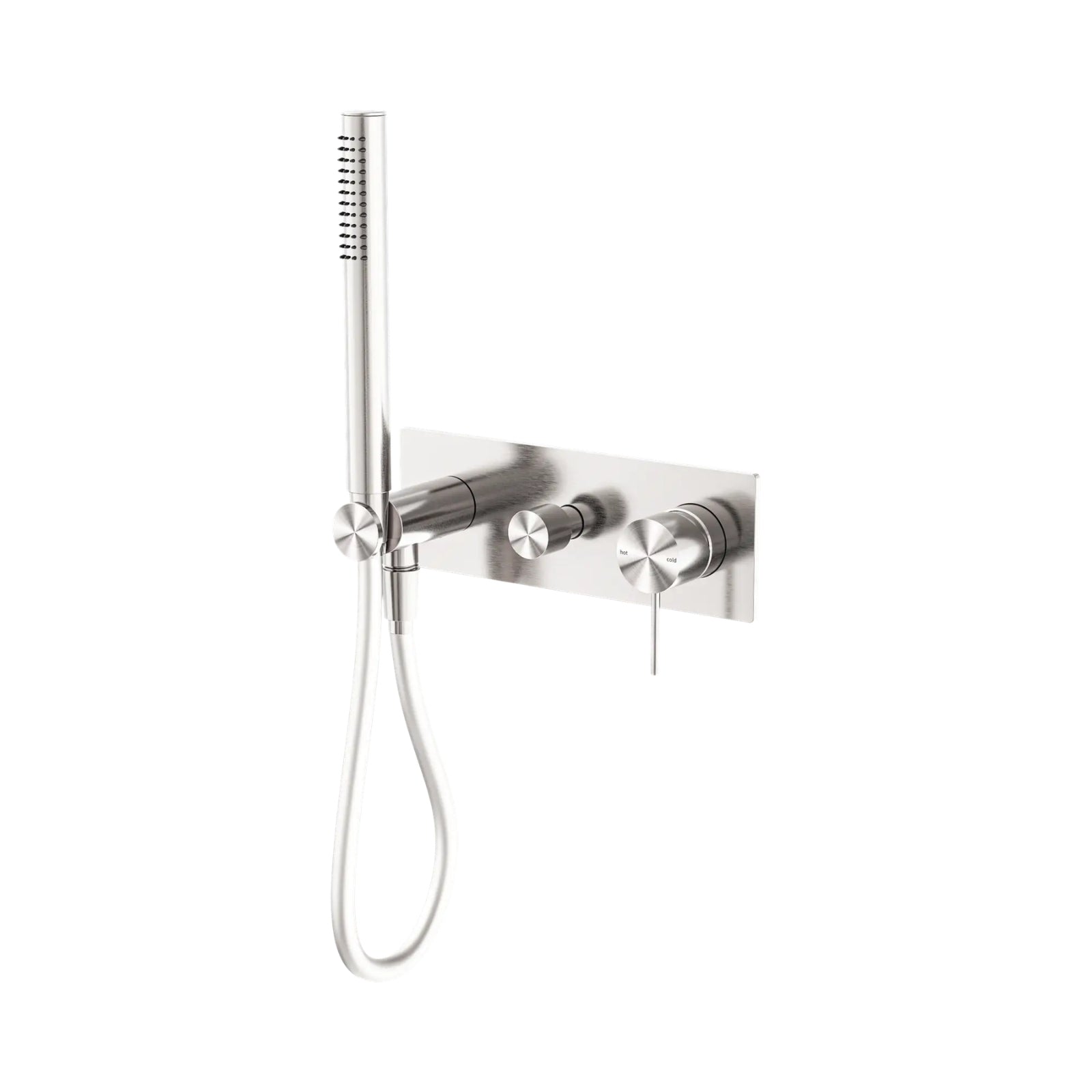 Nero Mecca Shower Mixer Diverter System Brushed Nickel NR221912EBN_KIT - The Blue Space