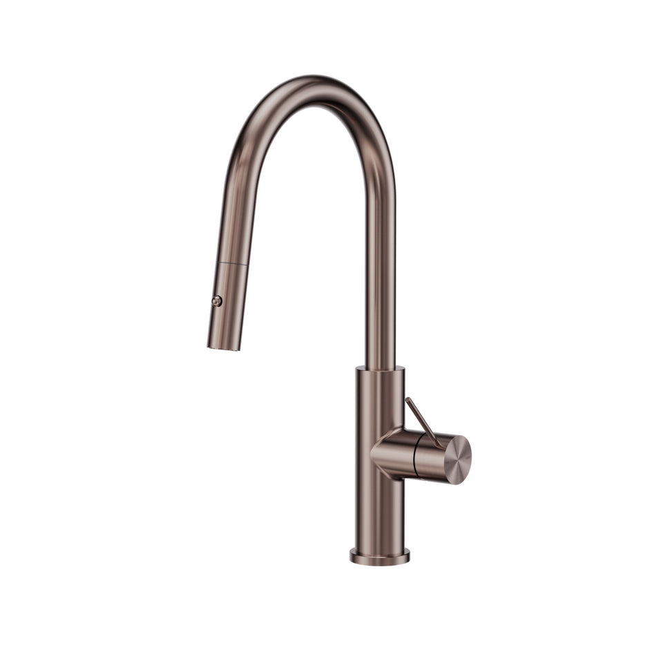 Nero Mecca Smart Sensor Pull out Kitchen Mixer Brushed Bronze