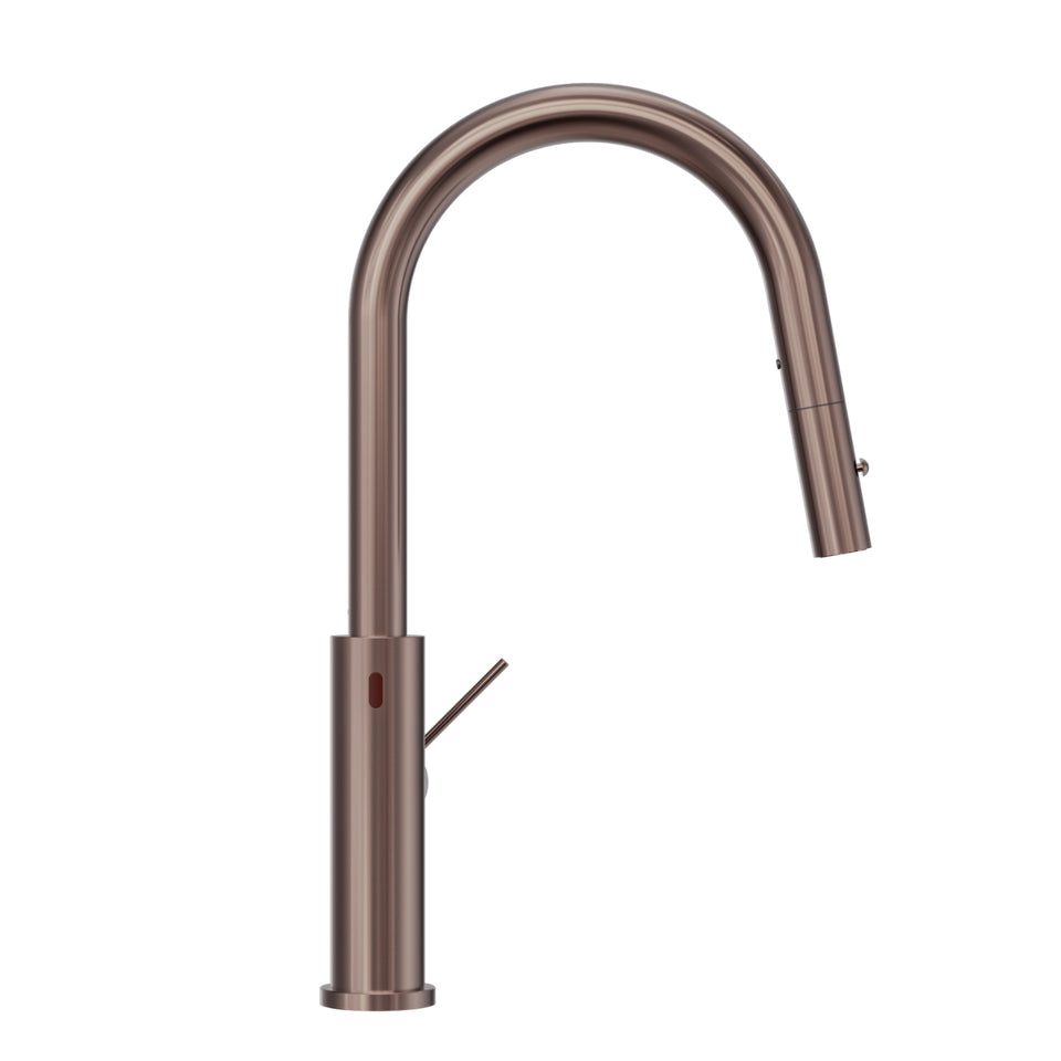 Nero Mecca Smart Sensor Pull out Kitchen Mixer Brushed Bronze