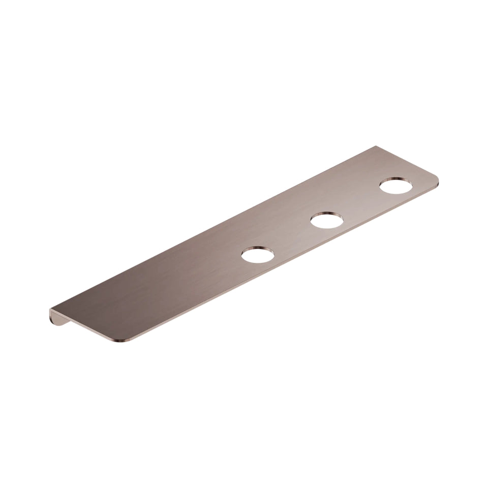 Nero Mecca Triple Soap Bottle Holder With Shelf Brushed Bronze