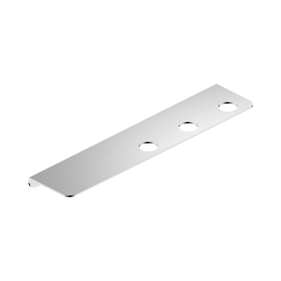 Nero Mecca Triple Soap Bottler Holder With Shelf Chrome