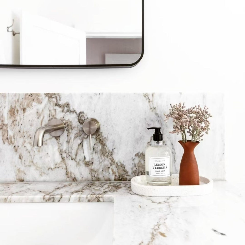 Nero Mecca Wall Basin/Bath Mixer Separate Back Plate 160mm Brushed Nickel