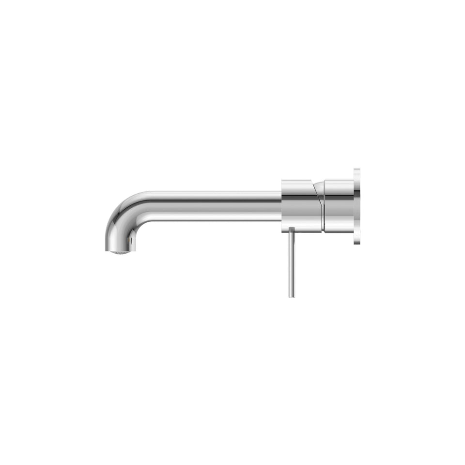 Nero Mecca Wall Basin/Bath Mixer Separate Back Plate 230mm Chrome