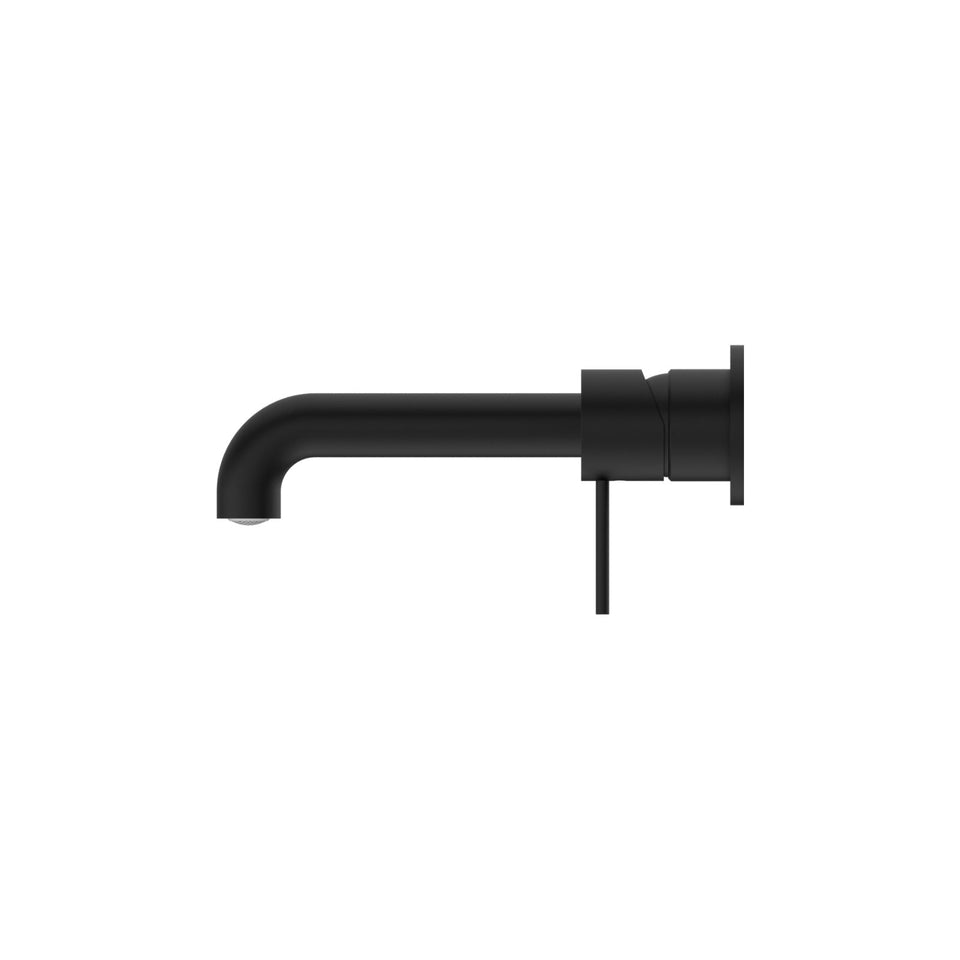 Nero Mecca Wall Basin/Bath Mixer Separate Back Plate 230mm Matte Black