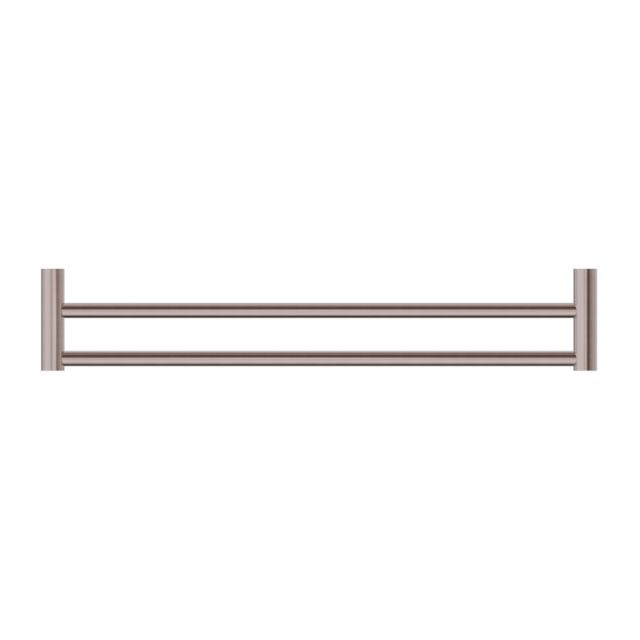 Nero New Mecca Double Towel Rail 600mm Brushed Bronze