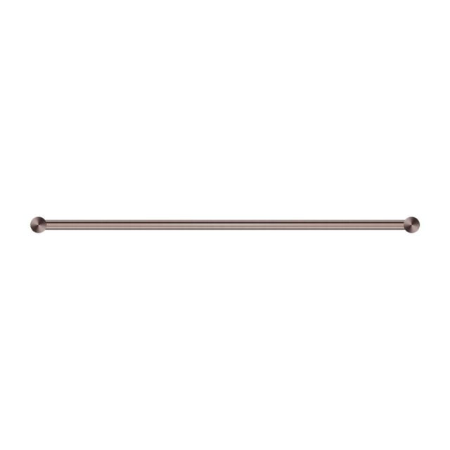 Front Nero New Mecca Single Towel Rail 800mm Brushed Bronze NR2330BZ - The Blue Space