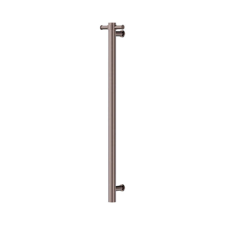 Nero Non-Heated Vertical Towel Rail 900mm Brushed Bronze