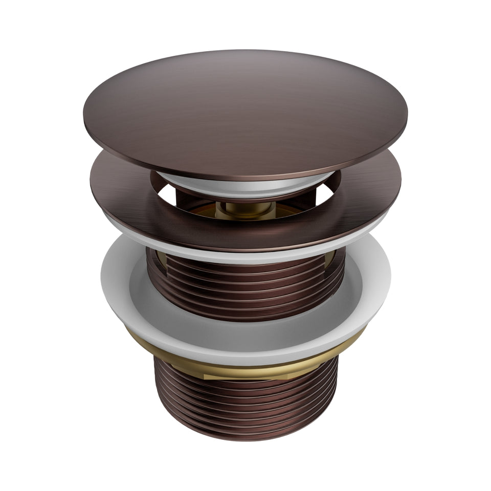 Nero Pop Up Bath Waste 40mm With Overflow Brushed Bronze