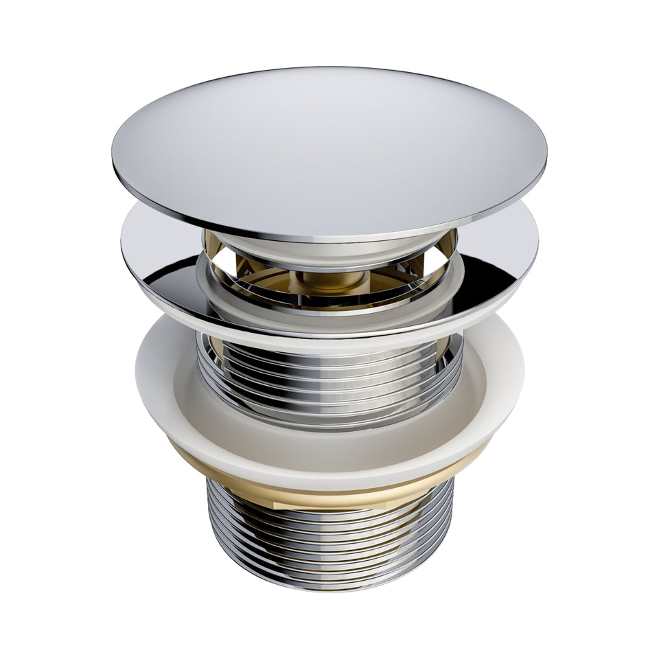 Nero Pop Up Bath Waste 40mm With Overflow Chrome
