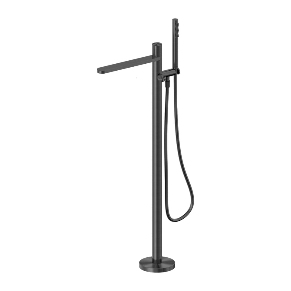 Nero Pure SS316L Freestanding Bath Mixer Graphite