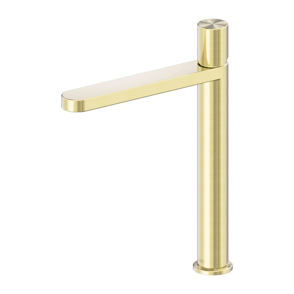 Nero Pure SS316L Tall Basin Mixer Brushed Gold