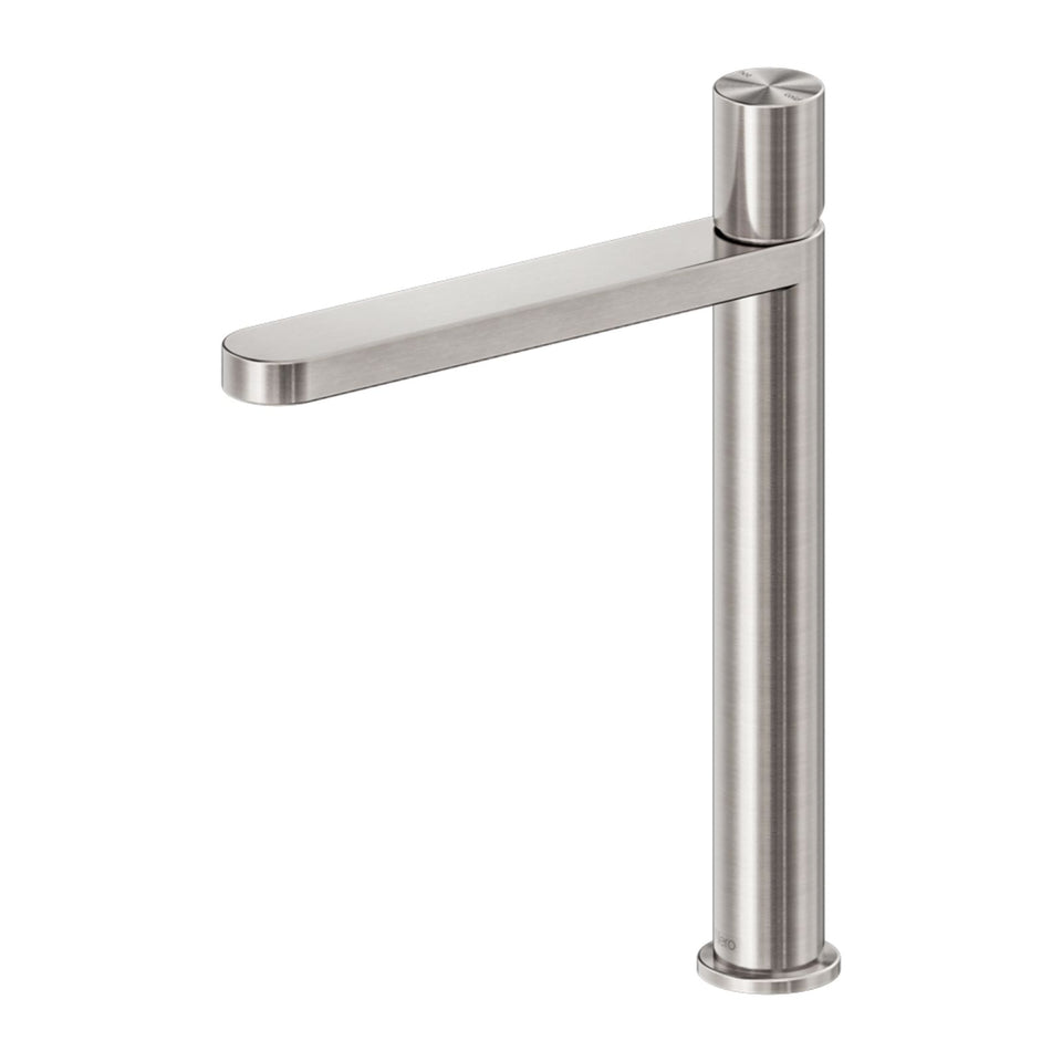 Nero Pure SS316L Tall Basin Mixer Brushed Nickel