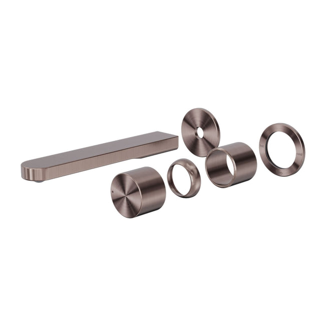 Nero Pure SS316L Wall Basin/Bath Mixer Separate Back Plate Trim Kits Only Brushed Bronze NR172210BTBZ - The Blue Space