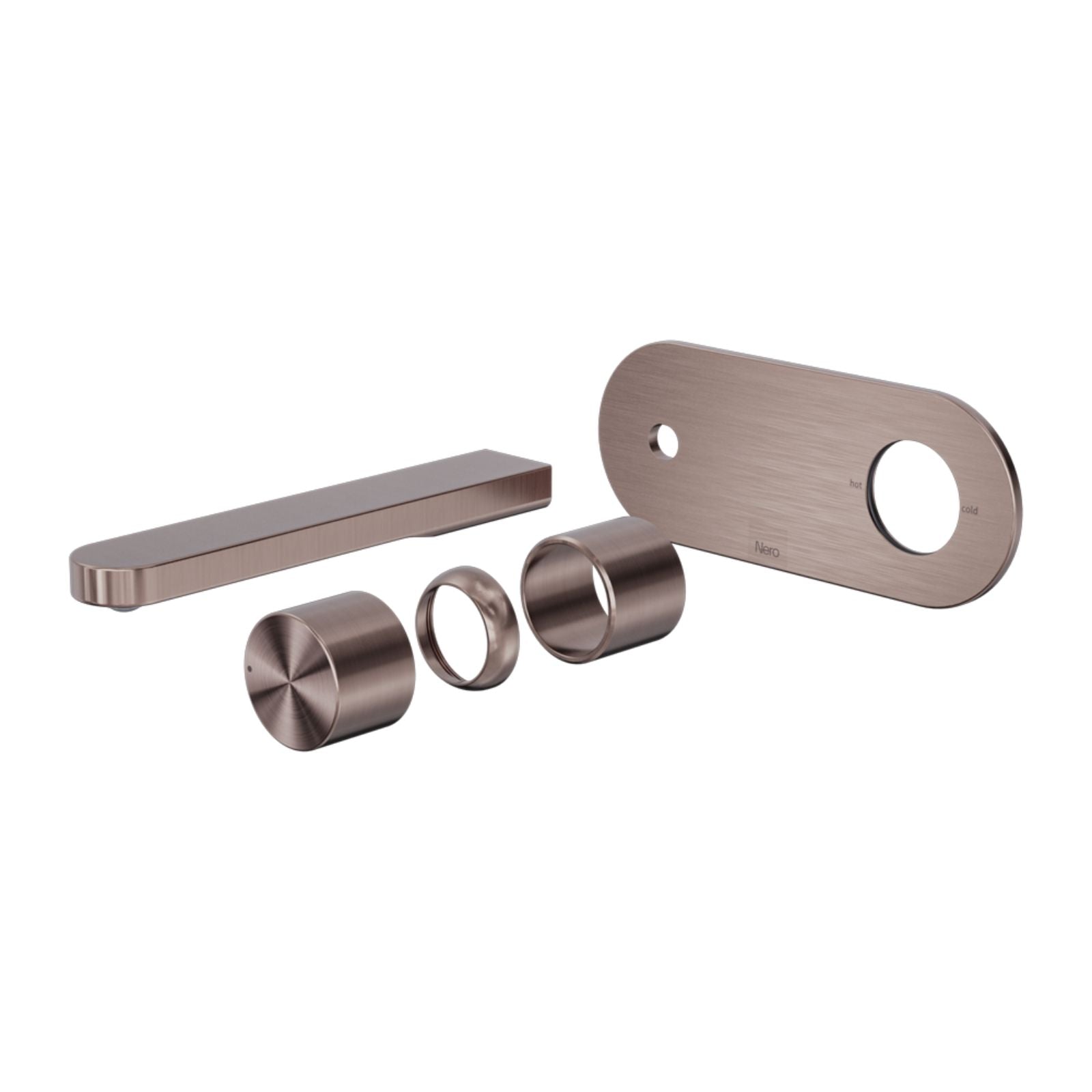Nero Pure SS316L Wall Basin/Bath Mixer Trim Kits Only Brushed Bronze NR172210ATBZ - The Blue Space