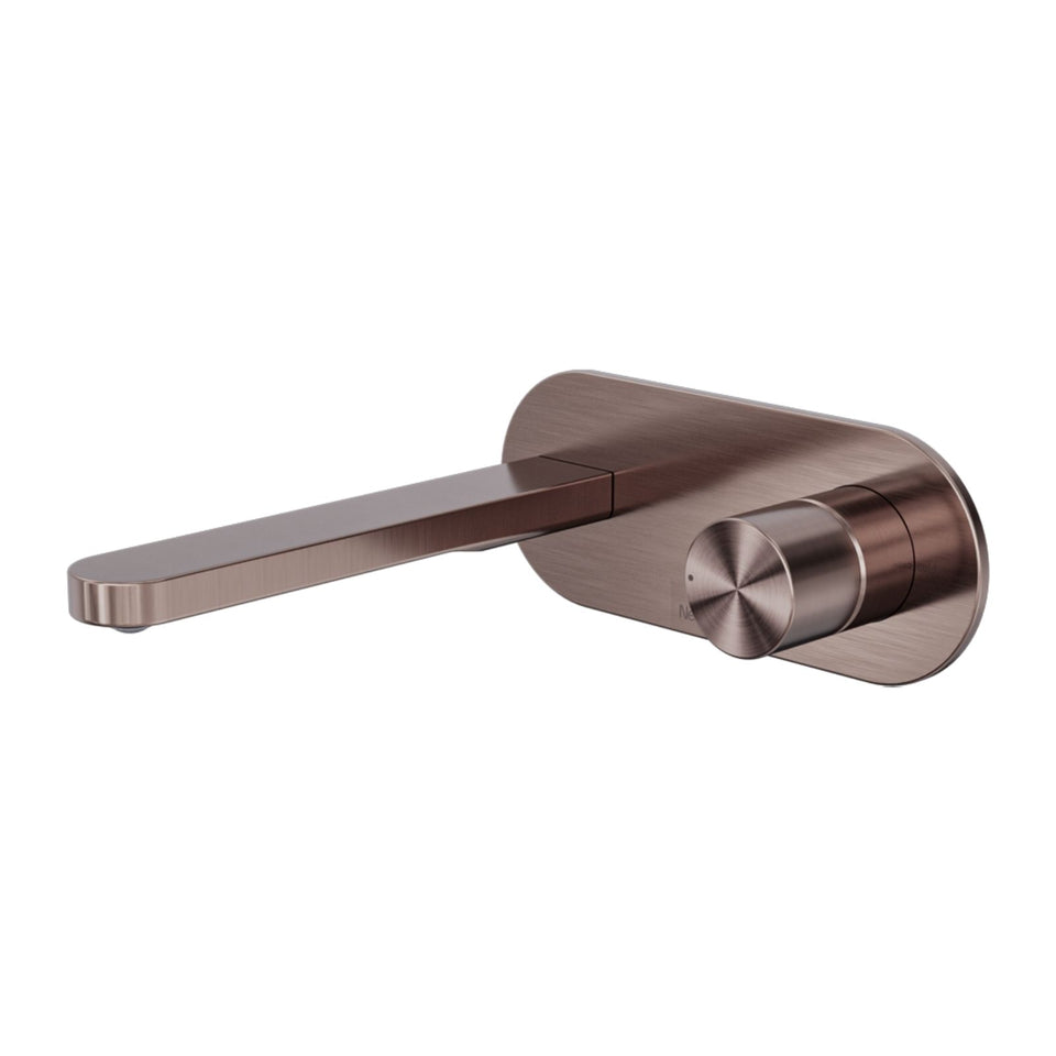 Nero Pure SS316L Wall Basin/Bath Mixer Whole Set Brushed Bronze