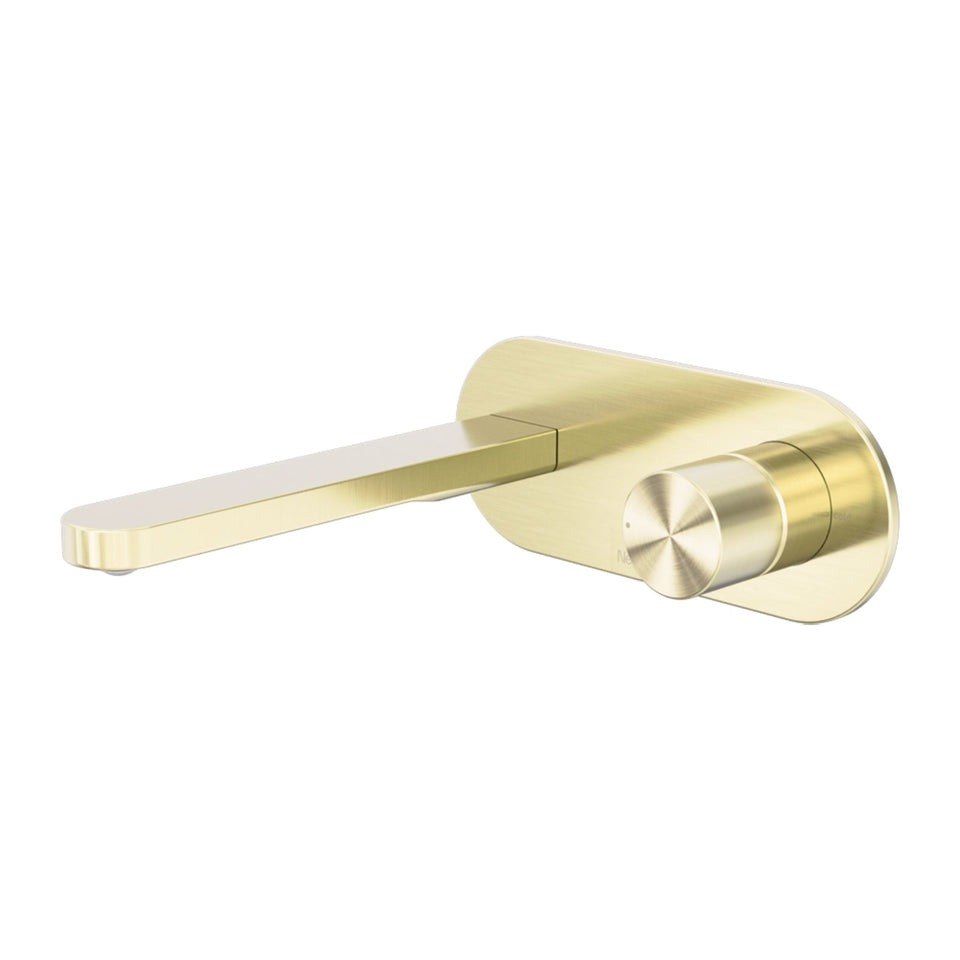 Nero Pure SS316L Wall Basin/Bath Mixer Whole Set Brushed Gold