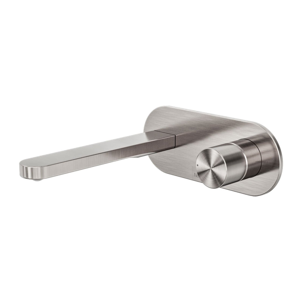 Nero Pure SS316L Wall Basin/Bath Mixer Whole Set Brushed Nickel