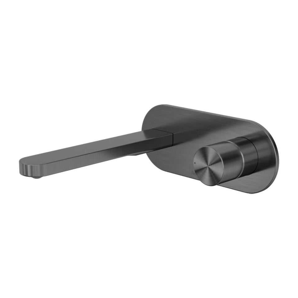 Nero Pure SS316L Wall Basin/Bath Mixer Whole Set Graphite