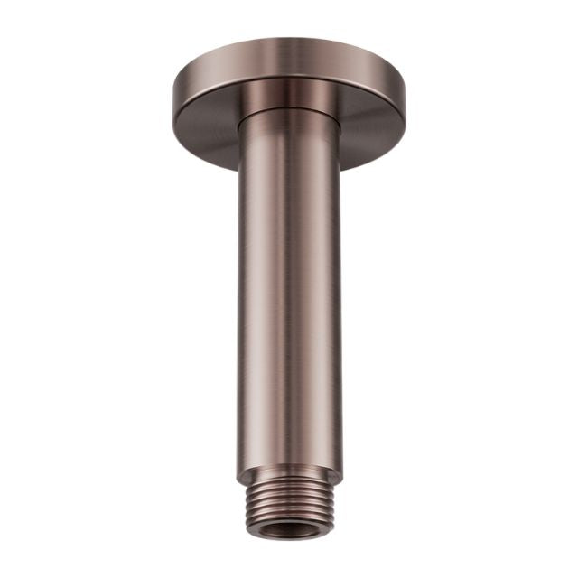Nero Round Ceiling Arm 100mm Length Brushed Bronze