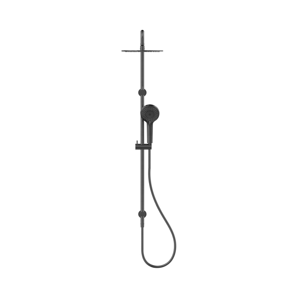 Nero Round Twin Shower Gun Metal