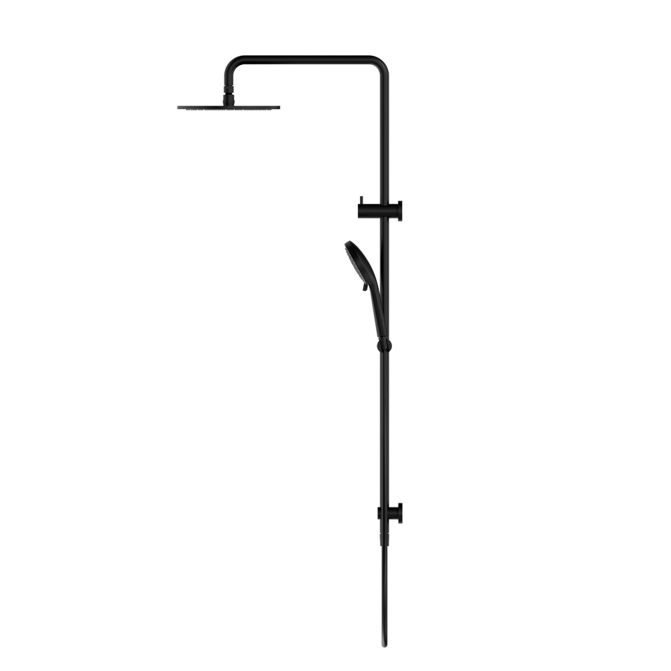 Nero Round Twin Shower With Air Shower I Matte Black
