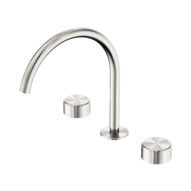 Nero Serenity Bath/Kitchen Set Arc Spout With Metal Handle Brushed Nickel