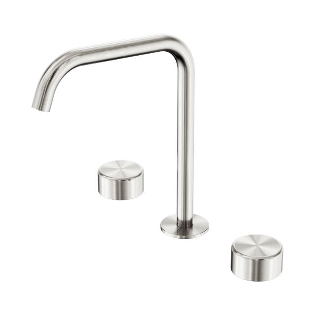 Nero Serenity Bath/Kitchen Set Edge Spout With Metal Handle Brushed Nickel