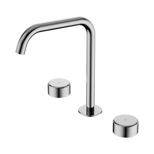 Nero Serenity Bath/Kitchen Set Edge Spout With Metal Handle Chrome