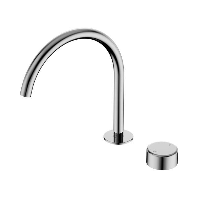 Nero Serenity Progressive Bath/Kitchen Mixer Arc Spout With Metal Handle Chrome