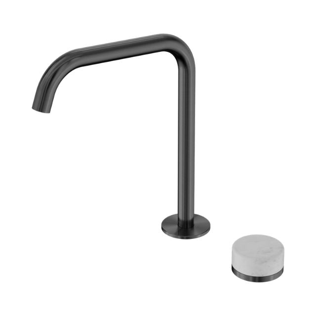 Nero Serenity Progressive Bath/Kitchen Mixer Edge Spout With Carrara Handle Gun Metal