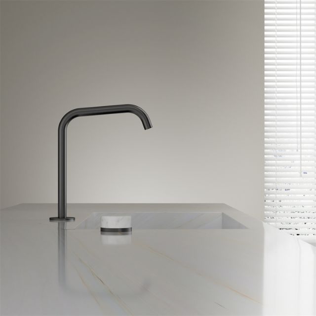 Nero Serenity Progressive Bath/Kitchen Mixer Edge Spout With Carrara Handle Gun Metal