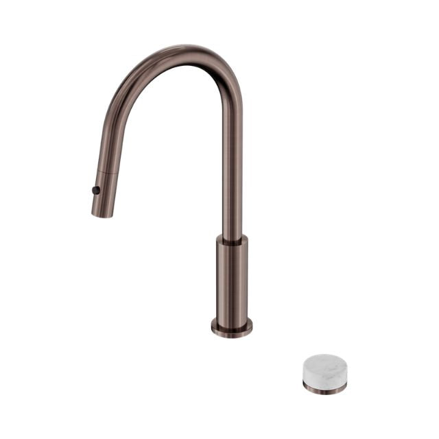 Nero Serenity Progressive Pull Out Kitchen Set With Carrara Handle Brushed Bronze