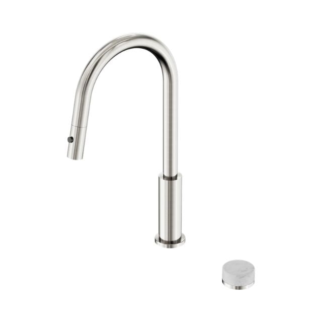 Nero Serenity Progressive Pull Out Kitchen Set With Carrara Handle Brushed Nickel