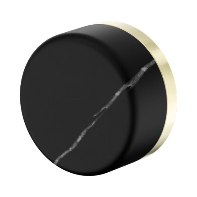 Nero Serenity Progressive Shower Mixer With Marquina Black Handle Brushed Gold