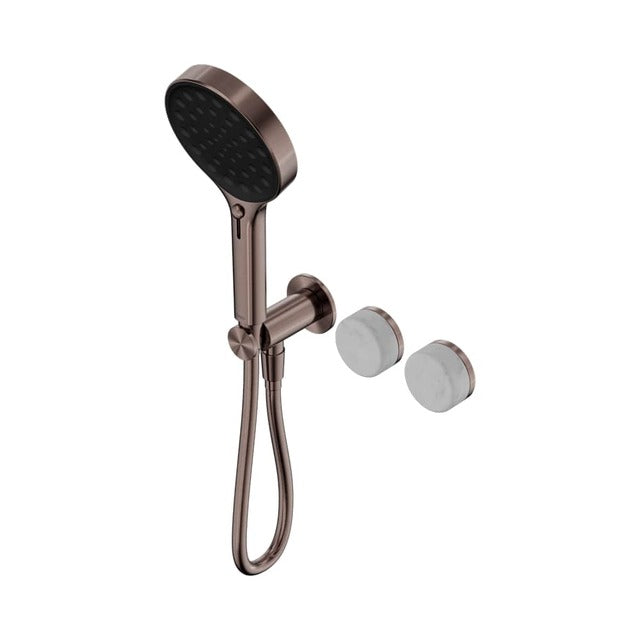 Nero Serenity Progressive Shower System With Carrara Handle And Serenity Hand Shower Brushed Bronze