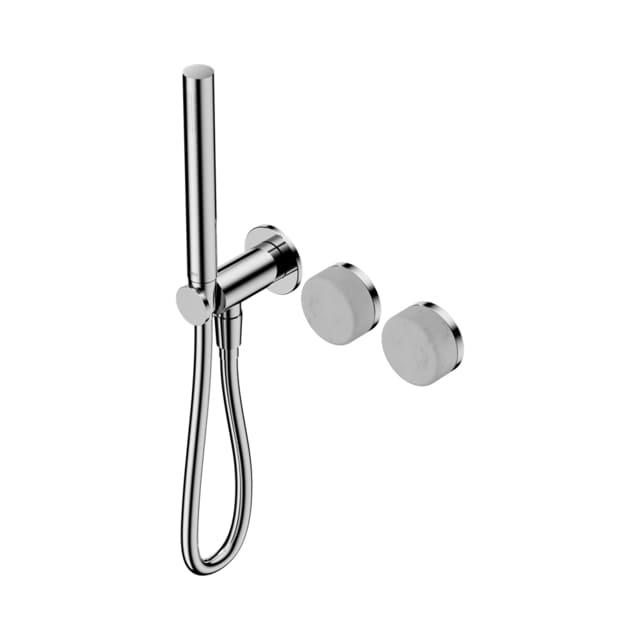 Nero Serenity Progressive Shower System With Carrara Handle And Slim Shower Chrome