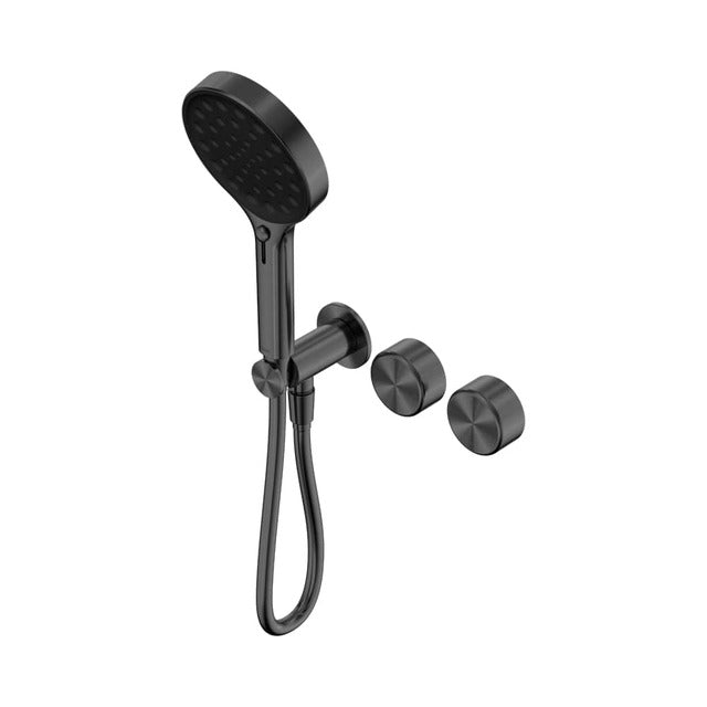 Nero Serenity Progressive Shower System With Metal Handle And Serenity Hand Shower Gun Metal