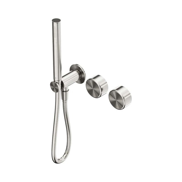 Nero Serenity Progressive Shower System With Metal Handle And Slim Shower Brushed Nickel