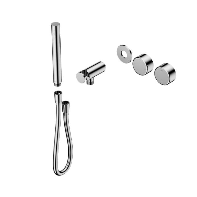 Nero Serenity Progressive Shower System With Metal Handle And Slim Shower Trim Kit Only Chrome 24E096CH - The Blue Space